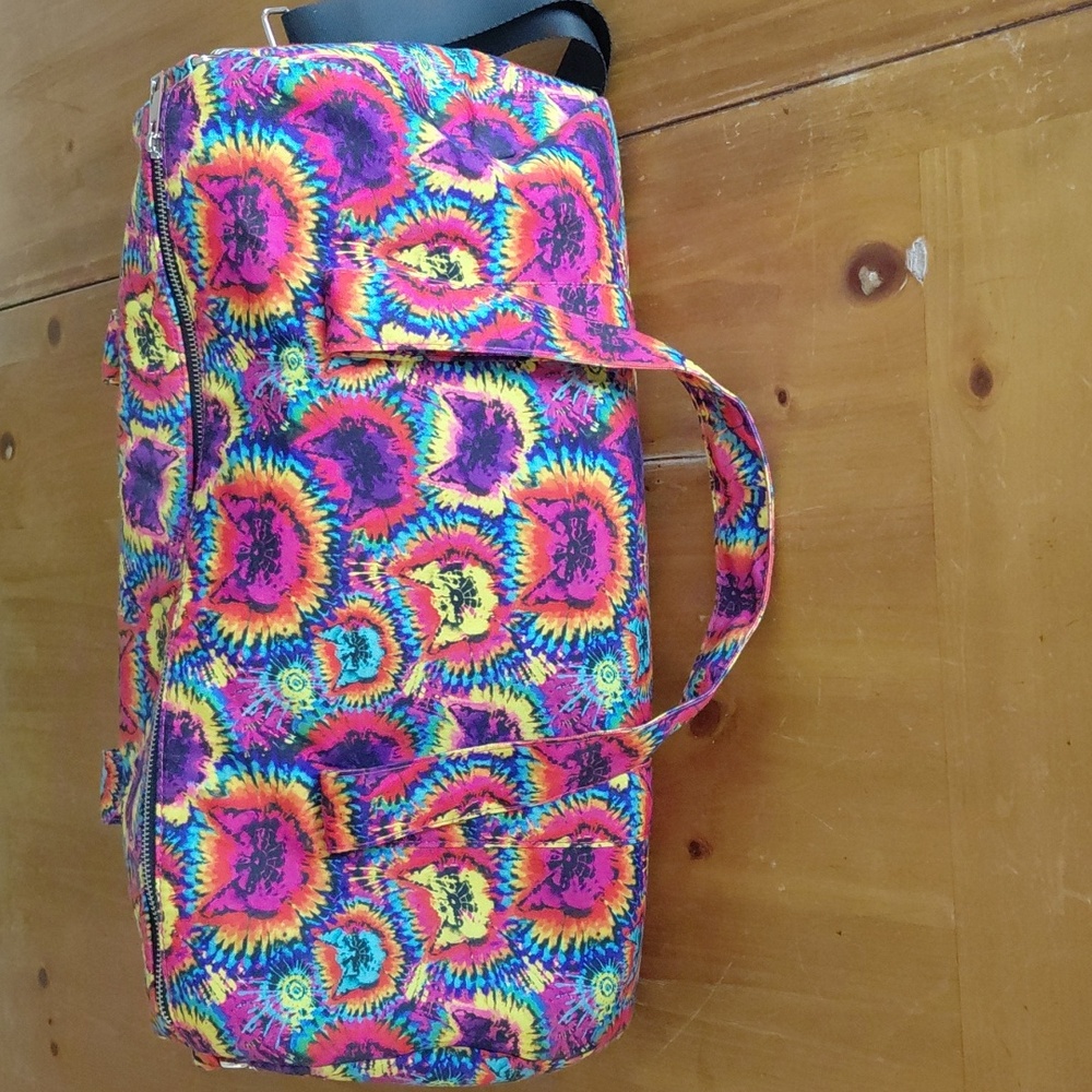 Cat Lady Box Tie-dye Cat Graphic Duffle Bag